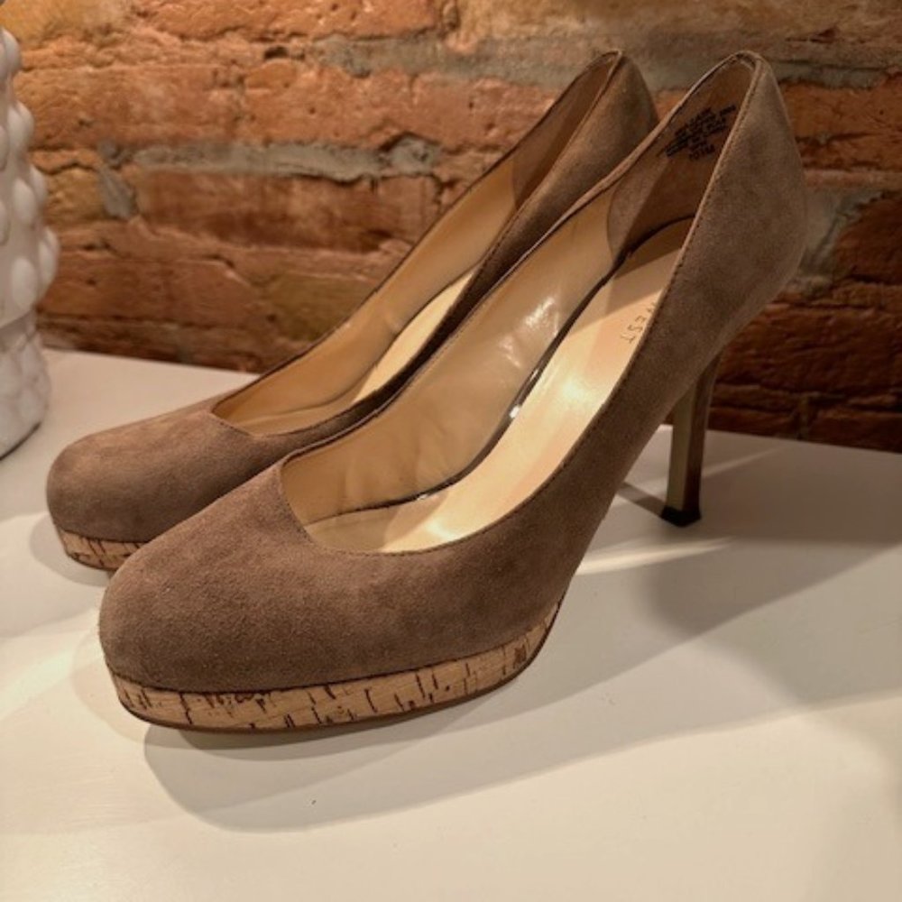 Nine West Brown Suede Stilletos